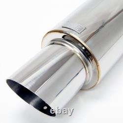 BLOX Racing BXEX-00100 Stainless Steel Universal Street Muffler withSilencer