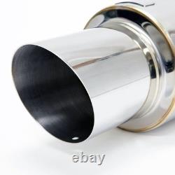 BLOX Racing BXEX-00100 Stainless Steel Universal Street Muffler withSilencer