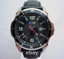 BMW M Power Motorsport Carbon Dial Racing Competition Car Accessory Swiss Watch