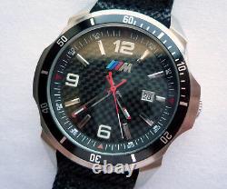 BMW M Power Motorsport Carbon Dial Racing Competition Car Accessory Swiss Watch