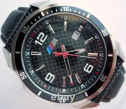 BMW M Power Motorsport Carbon Dial Racing Competition Car Accessory Swiss Watch