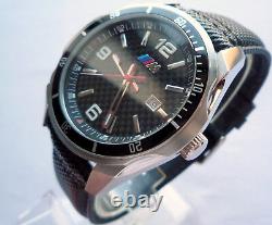 BMW M Power Motorsport Carbon Dial Racing Competition Car Accessory Swiss Watch