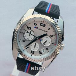 BMW M Power Motorsport Racing Style Sport Car Accessory Chronograph Watch