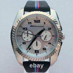 BMW M Power Motorsport Racing Style Sport Car Accessory Chronograph Watch