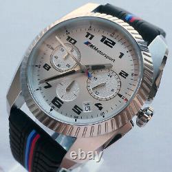 BMW M Power Motorsport Racing Style Sport Car Accessory Chronograph Watch