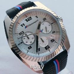 BMW M Power Motorsport Racing Style Sport Car Accessory Chronograph Watch