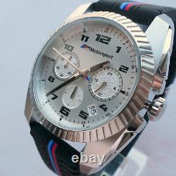 BMW M Power Motorsport Racing Style Sport Car Accessory Chronograph Watch