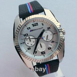 BMW M Power Motorsport Racing Style Sport Car Accessory Chronograph Watch