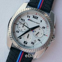 BMW M Power Motorsport Racing Style Sport Car Accessory Chronograph Watch