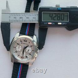 BMW M Power Motorsport Racing Style Sport Car Accessory Chronograph Watch