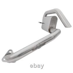 BUGPACK Stainless Steel 1-3/4 Merged Racing Exhaust Header WithHide-Out Muffler