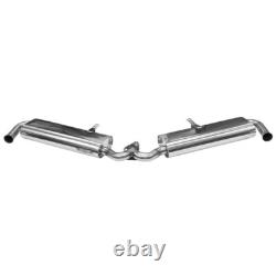 BUGPACK Stainless Steel 1-5/8 Merged Racing Exhaust Header WithDual Muffler
