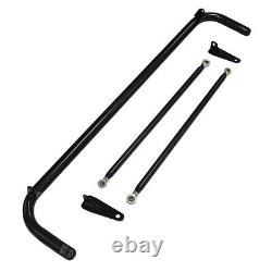 Black Stainless Steel 49 Racing Safety Seat Belt Chassis Roll Harness Bar Rod