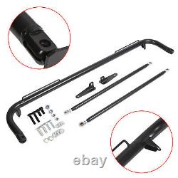 Black Universal Stainless Steel Racing Safety Seat Belt Roll Harness Bar Rod