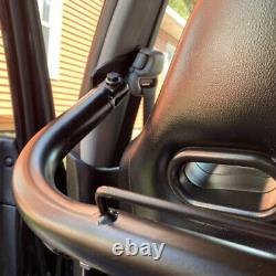 Black Universal Stainless Steel Racing Safety Seat Belt Roll Harness Bar Rod