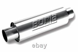 Borla 40085 XR-1 Stainless Sportsman Racing Muffler Round 3 Inlet 3 Outlet NEW