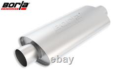 Borla XR-1 Sportsman 3.5-Inch Stainless Steel Racing Muffler Universal