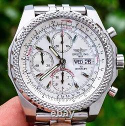 Breitling Bentley GT Racing Silver Dial 45 Boxes Bracelet Stainless Steel A13363