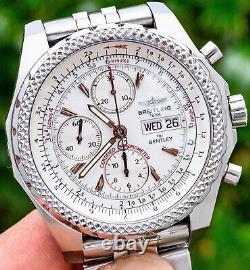 Breitling Bentley GT Racing Silver Dial 45 Boxes Bracelet Stainless Steel A13363