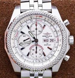 Breitling Bentley GT Racing Silver Dial 45 Boxes Bracelet Stainless Steel A13363