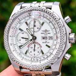 Breitling Bentley GT Racing Silver Dial 45 Boxes Bracelet Stainless Steel A13363