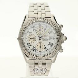 Breitling Crosswind Racing chronograph #A13355 stainless steel watch 43 MM