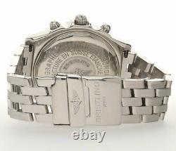 Breitling Crosswind Racing chronograph #A13355 stainless steel watch 43 MM