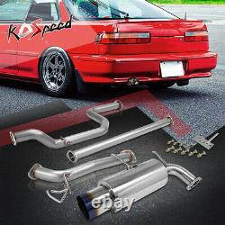 Burnt Tip Stainless Steel Racing Catback Exhaust System 90-93 Integra Da9 Db B18