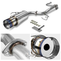 Burnt Tip Stainless Steel Racing Catback Exhaust System 90-93 Integra Da9 Db B18