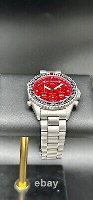 Chase-durer F1 Racing Chrono Alarm Chronograph Red Dial 42mm Stainless Steel