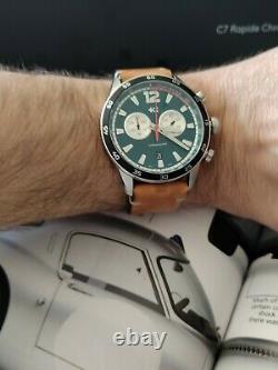 Christopher Ward c7 Rapide Chronograph-2 Straps-British Racing Green-Sold Out