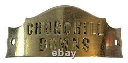 Churchill Downs Horse Racing Kentucky Derby Liquor Bottle Label Stainless Steel