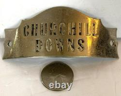 Churchill Downs Horse Racing Kentucky Derby Liquor Bottle Label Stainless Steel