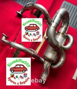 Classic Fiat 500 Exhaust Stainless Steel Lavazza Racing New