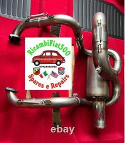 Classic Fiat 500 Exhaust Stainless Steel Lavazza Racing New