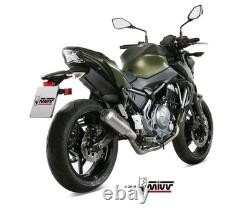 Complete Exhaust High Stainless Steel Racing MIVV Mk3 Kawasaki Z650 2017 2023
