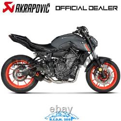 Complete Stainless Steel Racing Exhaust Akrapovic for Tracer 7 / GT 2020-2022