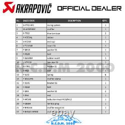 Complete Stainless Steel Racing Exhaust Akrapovic for Tracer 7 / GT 2020-2022