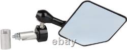 Driven Racing DHBMR-BK Halo Right Side Bar End Mirror Stainless Steel Black