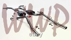 Dual 2.50 Header Back Exhaust System /w Mufflers 55-57 Chevrolet Cars V8 Engine