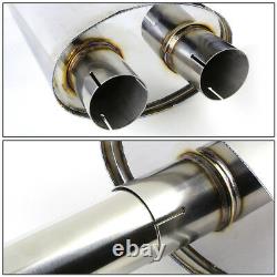 Dual 3.5Muffler Tip Racing Catback Exhaust System for 04-08 Ford F150 4.6/5.4