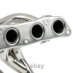 Dual 3 Tip Racing Catback+header Manifold Exhaust For 00-05 Mr2/mrs W30 1zz-fed