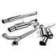 Dual 4.5 Stainless Steel Racing Catback Exhaust System 04-08 Acura Tsx K24 Cl9