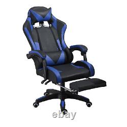 Ergonomic Gaming Chair Computer Racing Recliner Office Swivel Chair with Footrest