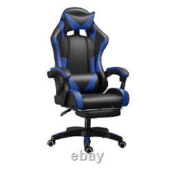 Ergonomic Gaming Chair Computer Racing Recliner Office Swivel Chair with Footrest