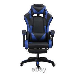 Ergonomic Gaming Chair Computer Racing Recliner Office Swivel Chair with Footrest