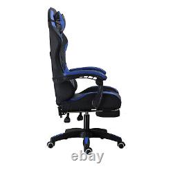 Ergonomic Gaming Chair Computer Racing Recliner Office Swivel Chair with Footrest