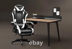 Ergonomic Gaming Chair Computer Racing Recliner Office Swivel Chair with Footrest