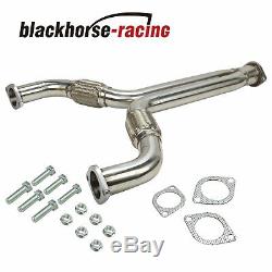 New Stainless Steel Downpipe W/ Gasket For 03-06 Nissan 350Z Infiniti G35 3.5 V6