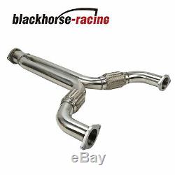 MOTOOS Stainless Racing X Y-Pipe Downpipe Exhaust Fit for 2003-2006 Infiniti Nissan G35 350Z V35 VQ35DE 